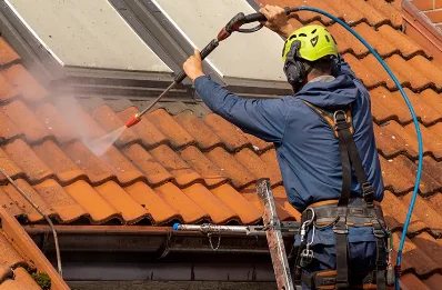 Démoussage et hydrofuge de toiture à Monbardon